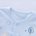 thumbnail image 4 of WUANDIXFA Layette Boy Outfits Set Baby Girls Sets Clothing Tops Hat Pants Cartoon 7Pcs Bib Sleeve Clothes Cute Outwear for 0-3 Months,Blue, 4 of 9