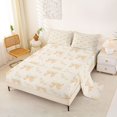 thumbnail image 2 of Erosebridal Teens Love Heart Bow Knot Bed Sheets 4pcs,Girls Vintage Polka Dots King Sheets,Breathable Home Decor, 2 of 5