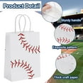 thumbnail image 6 of 24Pcs Baseball Party Favor Bags Rectangle Paper Gift Bags with Handles for Baseball Theme Sports Day Goody Birthday Party Decorations Supplies (6x8x3 Inch), 6 of 9