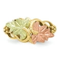 thumbnail image 5 of 10K Yellow Gold Ring Band Themed Tri-color Black Hills Flower, Size 8, 5 of 5