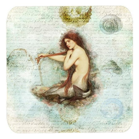 

Mermaids And Mermen Foam Coasters - Set Of 4 3.5 x 3.5 In.