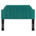 thumbnail image 4 of Modway Alyona Channel Tufted Performance Velvet Full/Queen Headboard in Teal, 4 of 10