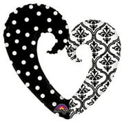 Damask Heart Supershape 30 inch Balloon (1 ct)