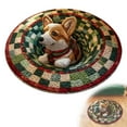 thumbnail image 3 of Adorable Corgi Christmas 3D Rug Christmas Optical Illusion Rugs, Decorative Rugs with Depth Pattern Theme, Holiday Decorations Christmas's Area Rug for Living Room 31in, 3 of 5