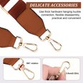 thumbnail image 3 of Becaristey Simple Bag Strap Replacement Exquisite Craft And High-end Texture No Loose Thread Shoulder Bag Strap Brown, 3 of 6