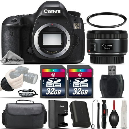 Canon EOS 5DS DSLR Full Frame 50.6MP Camera +EF 50mm f/ 1.8 STM Lens - 64GB