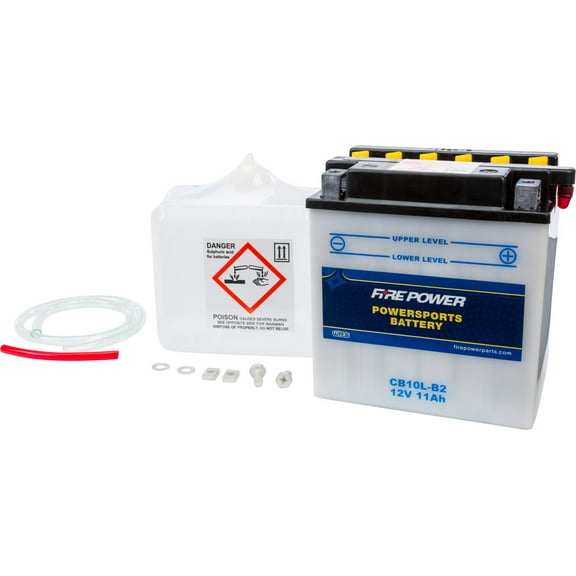 Fire Power Battery W/ACID CB10L-B2 Compatible With Suzuki GS500F 2004-2010