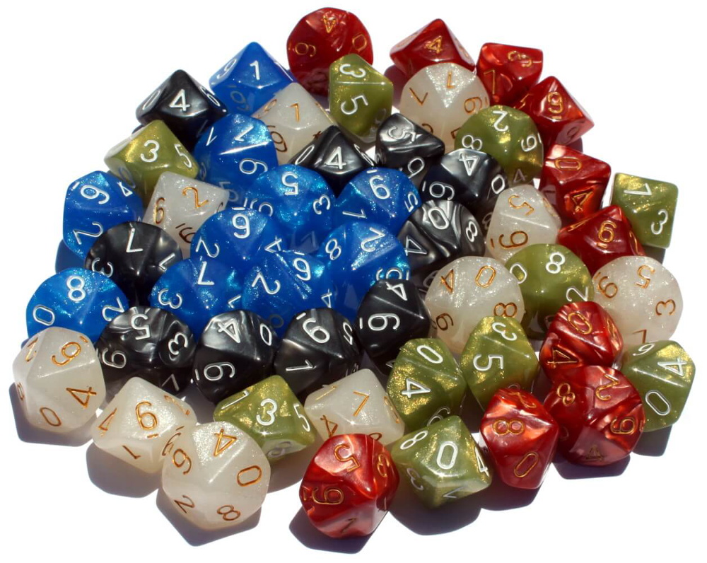 50 10Sided Dice 5 x 10 D10