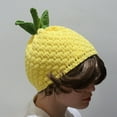 thumbnail image 7 of Jiibva Pineapple Hat Cute Beanie Crochet Hat Women Fruits Knitted Winter Headgear Halloween Christmas Clothing Accessories, 7 of 7