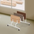 thumbnail image 5 of 10-Slot Picture Fame Adjustable Canvas Storage Display Rack Cart with Wheels, 5 of 14