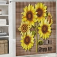 thumbnail image 6 of Creowell Sunflowers Pretty Shower Curtain Bathroom Decor 100% Polyester Washable Shower Curtain with Hooks 69x72, 6 of 7