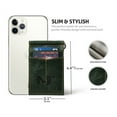 thumbnail image 5 of Green Leather Money Clipper BI-FOLD Wallet for Mens, 5 of 5
