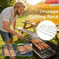 thumbnail image 4 of BBQ Sausage Roller Rack Stainless Steel Sausage Roller Rack Outdoor Cooking Tool For Most Grills, 4 of 4