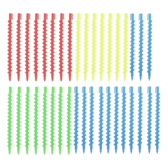 Unique Bargains 35pcs Screw Hair Rollers for Women 5.91"x0.39" Assorted Color