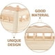 thumbnail image 3 of ColoMX Cuna de madera en miniatura, minicuna para casa de muñecas, modelo de cuna de madera, muebles para casa de muñecas, 3 of 8