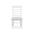 thumbnail image 4 of Magnussen Home Charleston White Dove White Upholstered Side Chair Two Pack, 4 of 10
