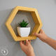 thumbnail image 2 of Set de 3 Repisas Flotantes Hexagonales Montessori, 2 of 7