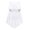 White, variant on Aislor Kids Girls Lyrical Latin Jazz Irregular Hems Dress Shiny Sequins Ballroom Dancewear