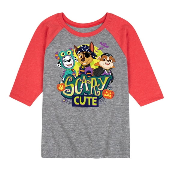 Paw Patrol - Scary Cute - Toddler And Youth Raglan Graphic T-Shirt
