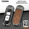 thumbnail image 6 of Zinc alloy+leather Car Key Case For Mazda A 2/3 buttons key case 3 2 6 CX3 CX5 CX30 CX8 CX9 MX5 Remote Control Protector Cover, 6 of 17