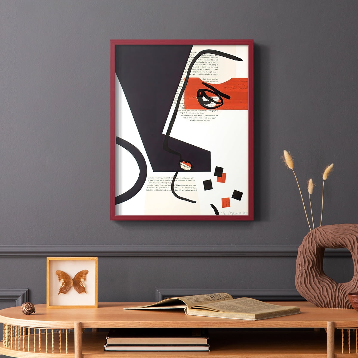 Faces of A Century V in Paper Solid Wood 11 x 14 Framed Print