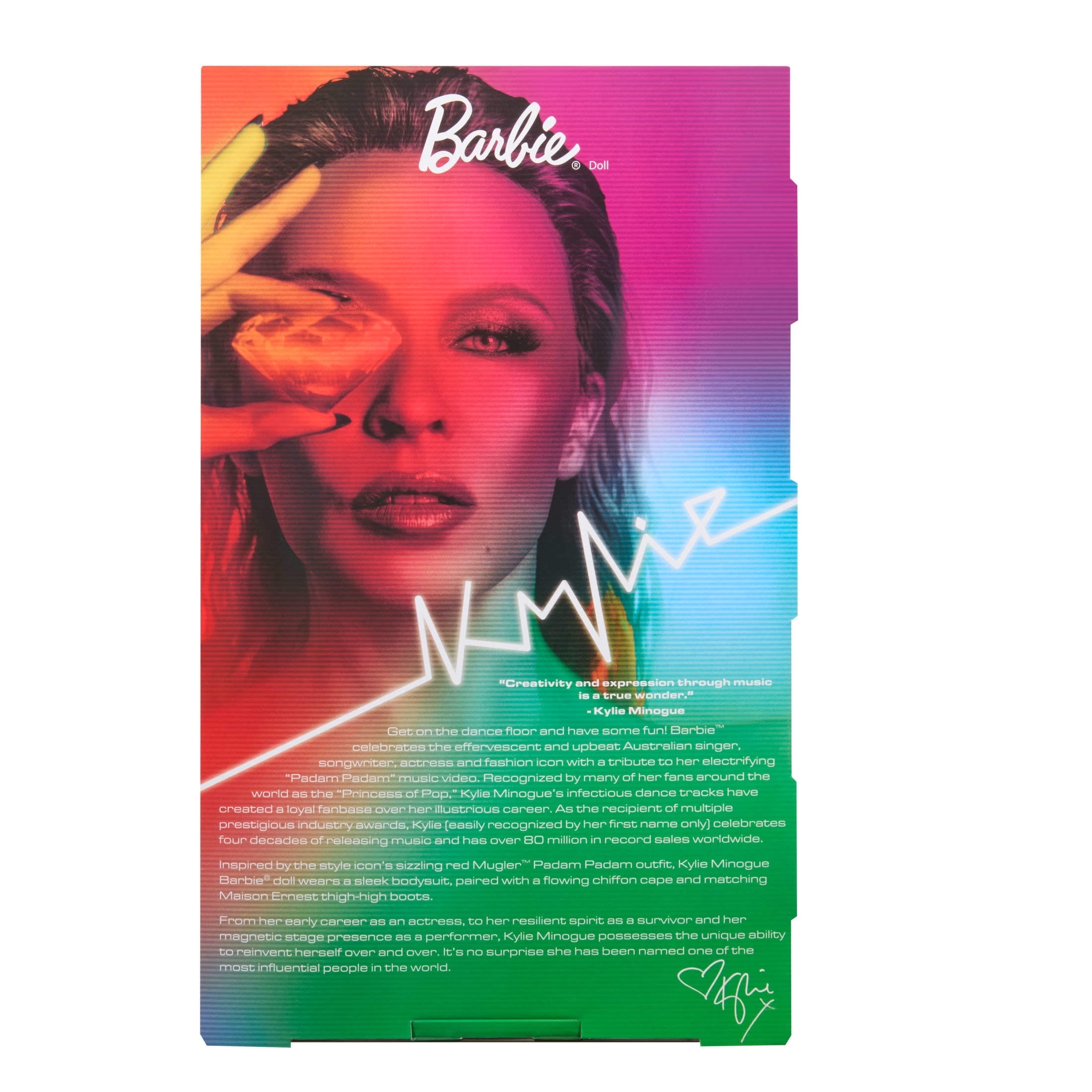 Barbie Signature Kylie Minogue Collectible Doll in Red Padam Padam Music Video Outfit