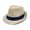 Blue, variant on Straw Fedora Hat for Men Women Short Brim Panama Sun Summer Beach Hat Packable Breathable Vacation Wear Yellow