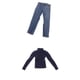 thumbnail image 1 of Suéter de figuras masculinas de acción 1/6 Pantalones De Mezclilla Masculinos Y Sudadera Con Cuello En R Para Accesorios De De Acción '', 1 of 9