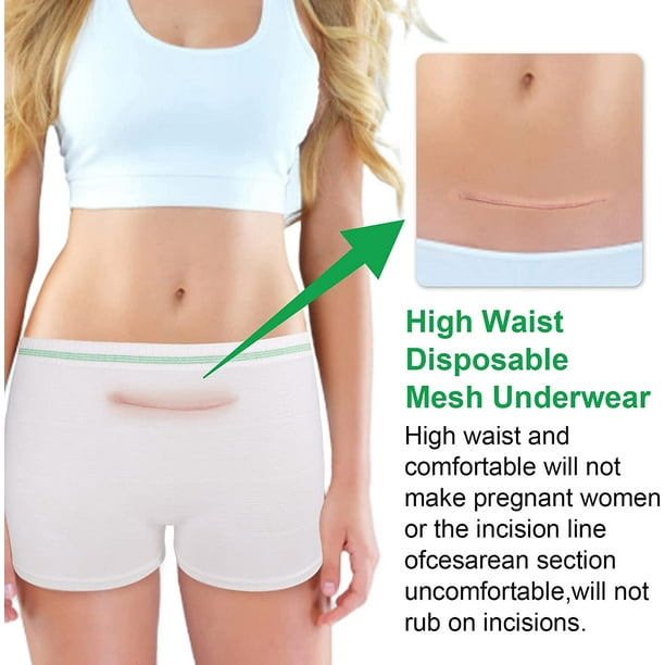 High Waist Disposable Mesh Underwear Available Material: Polyester +  Spandex It's soft & skin friendly Breathable Material…