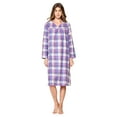 thumbnail image 4 of Casual Nights Women's Flannel Floral Long Sleeve Nightgown, 4 of 5