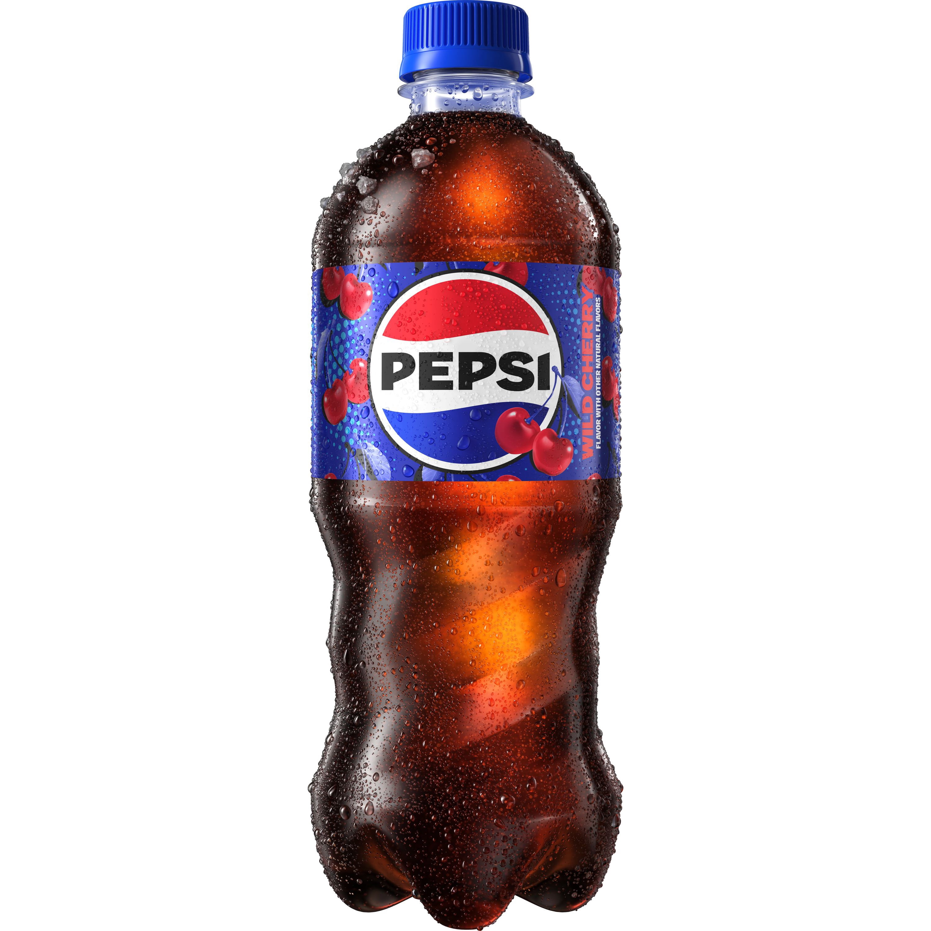 (4 pack) Pepsi Cola Wild Cherry Soda Pop, 20 oz Bottle