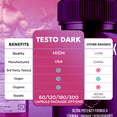 thumbnail image 4 of Testo Dark Advanced Formula Pills All Natural Vitamin Supplement TestoDark 300 Capsules, 4 of 8