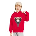 thumbnail image 2 of JSGEK Hoodie for Kids Cute Print Long Sleeve Soft Comfortable Fabric Casual Sweatshirt Perfect Gift for Birthdays Daily Leisure Thanksgiving Christmas Red 3 Years, 2 of 6