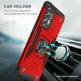 thumbnail image 4 of TASHHAR Samsung Galaxy A23 5G Case with Screen and Lens Protector Magnetic Ring Mount Kickstand Military Grade Full Body Double Layer Drop Protection Rugged Durable for Galaxy A23 5G Phone - Red, 4 of 9
