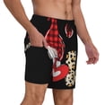 thumbnail image 2 of Fotbe Love Gnomes Traje de Baño para Hombre – Shorts de Natación de Secado Rápido con Forro y Bolsillos-Small, 2 of 6