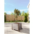 thumbnail image 2 of Urbana 22" L x 18" W x 18" H Vinyl Planter with Wheels, Slate Gray, 2 of 10