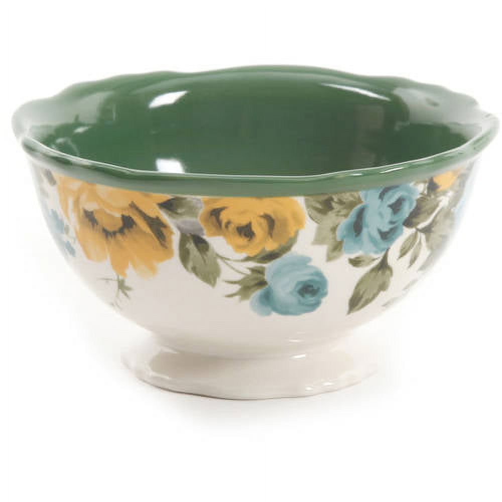 The Pioneer Woman Rose Shadow Green Ceramic 12-Piece Dinnerware Set - image 3 of 5