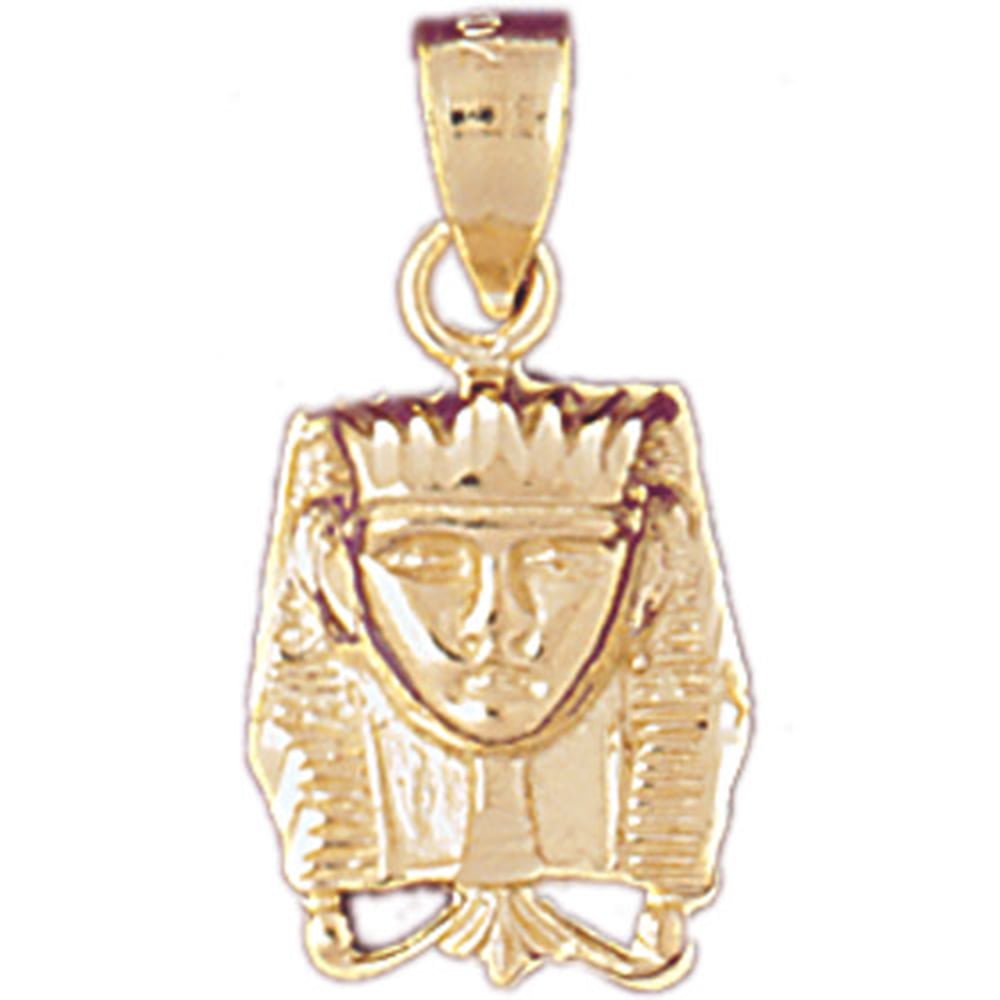 14K Yellow Gold-plated 925 Silver King Tut Pendant Jewels Obsession Silver King Tut Pendant