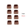 thumbnail image 4 of piezas/lote de fundas rectangulares para pies de mesa y silla, resistentes al desgaste y silenciosas, protectoras para patas de silla, almohadillas gruesas de TPE para pies de taburete de muebles, 4 of 5