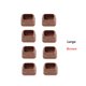 thumbnail image 4 of piezas/lote de fundas rectangulares para pies de mesa y silla, resistentes al desgaste y silenciosas, protectoras para patas de silla, almohadillas gruesas de TPE para pies de taburete de muebles, 4 of 5