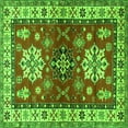 thumbnail image 1 of Ahgly Company Indoor Square Geometric Green Traditional Area Rugs, 5' Square, 1 of 1