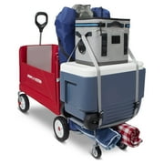 Radio Flyer, 3-in-1 Tailgater Wagon with UV Canopy, Folding Wagon, Red