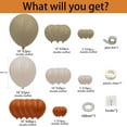thumbnail image 2 of ABPETE Fall Balloon Arch Kit-Different Sizes Double Stuffed Burnt Orange Cream Peach Apricot Terracotta Latex Balloon Garland for Autumn Little Pumpkin Baby Shower Thanksgiving, 2 of 9