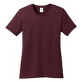 thumbnail image 5 of Ladies Core Cotton Tee Athletic Maroon L, 5 of 6