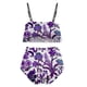 thumbnail image 5 of Bikini de Mujer Trajes de Baño Bikini con Ruffles Conjunto con Sujetador Acolchado Extraíble, Pantalones Cortos de Cintura Alta para la Playa, 5 of 5