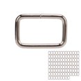 thumbnail image 3 of Belt Ring, 100pcs Metal Square Buckles Rectangle Ring Metal Buckles For Straps Webbing Belts Buckle Metal Rings For Bag Purse Bag DIY Sewing Hardware Craft Silver, 3 of 7