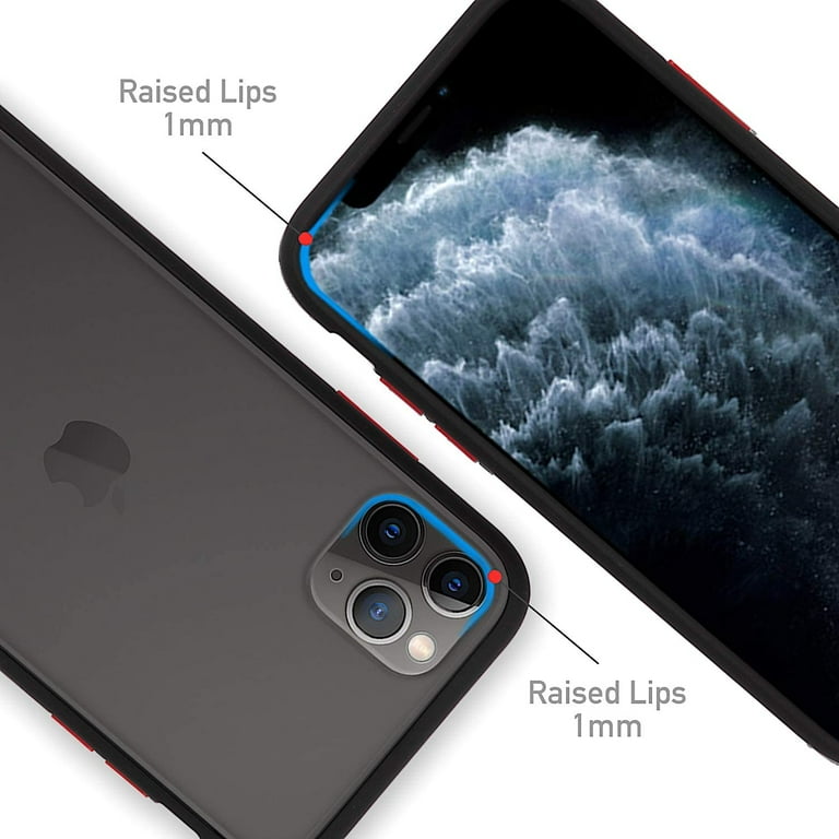 iPhone 12 Pro Max Slim Matte Case (Black) - Matte Finish Smooth