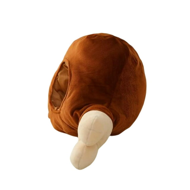 Precioso sombrero de felpa con muslo de pollo, accesorio para disfraz, sombreros, sombreros de Cosplay, tocado de Halloween para niñas y niños, sombre