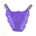 thumbnail image 2 of Victoria's Secret Women's Very Sexy Shine Strap Lace Bikini Panty Color Lavender Size Small NWT, 2 of 2