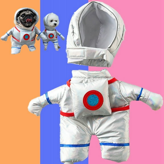 Funny Halloween Pet Clothes Astronaut Cosplay Dog Clothes for Small Dogs Bulldog Chihuahua